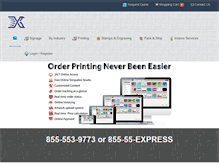 Tablet Screenshot of expressgraphic.com